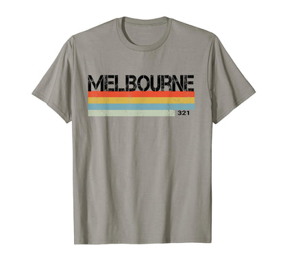 Melbourne Fl Stripes T-Shirt - Trendy Graphic Unisex - T-Shirt, Sweatshirt, Hoodie