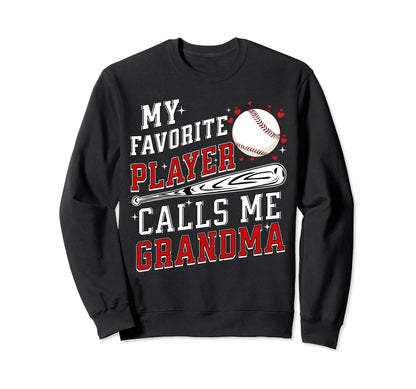 My Favorite Baseball Player Sweatshirt - Aesthetic Graphic for Adults - T-Shirt, Sweatshirt, Hoodie