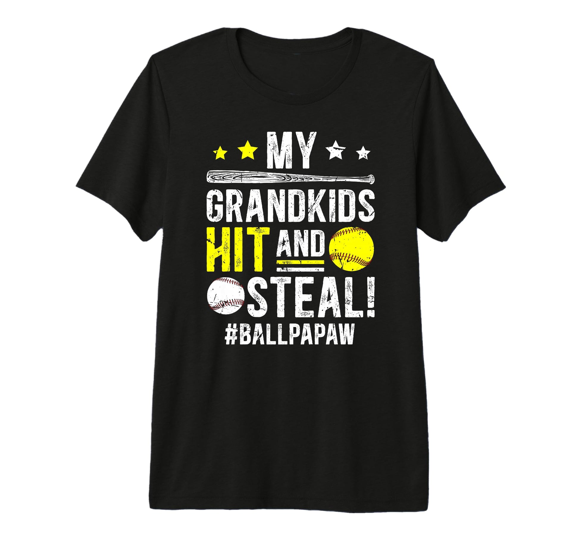 Mens Ball Papaw Baseball Softball T-Shirt - Novelty Apparel for Adults - T-Shirt, Sweatshirt, Hoodie