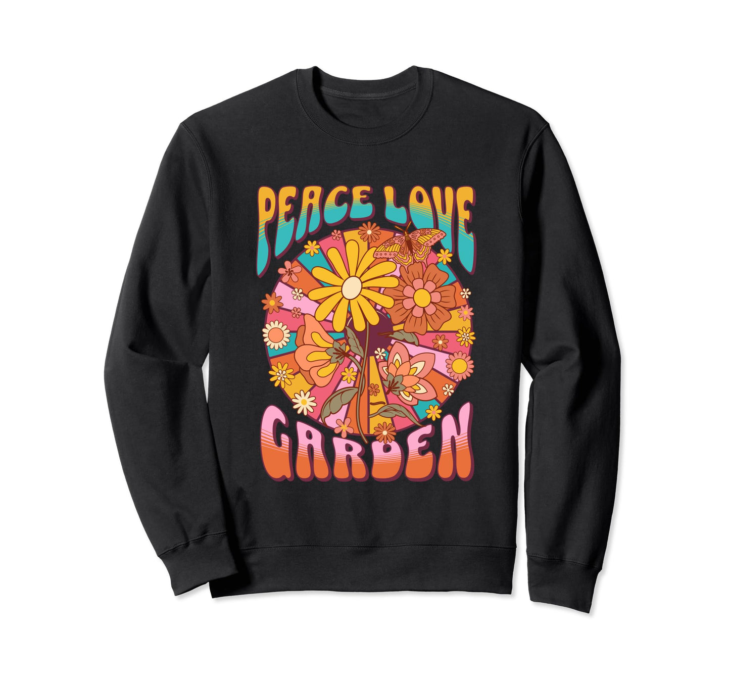 Gardening Boho 60S Floral Hippie Sweatshirt - Minimalist Print Men Women - T-Shirt, Sweatshirt, Hoodie