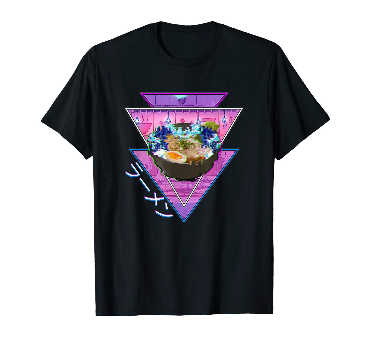 Aesthetic Vaporwave Ramen Anime Wave T-Shirt - Trendy Graphic Men Women - T-Shirt, Sweatshirt, Hoodie