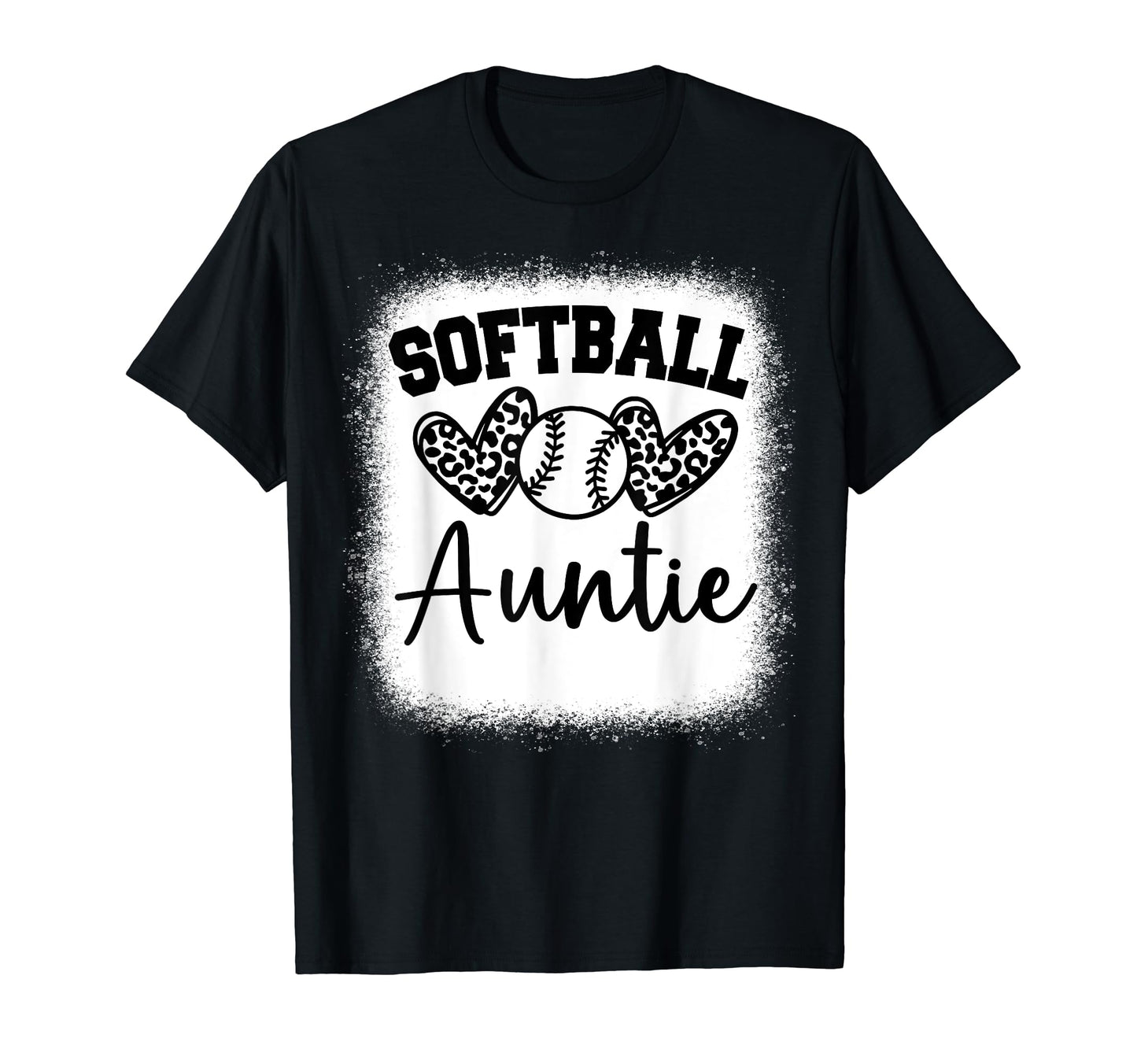 Personalized Baseball Heart Auntie T-Shirt - Custom Art Print Unisex - T-Shirt, Sweatshirt, Hoodie