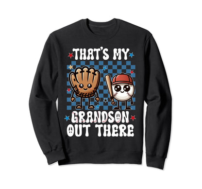 Thats My Grandson Out There Sweatshirt - Custom Art Print for Adults - T-Shirt, Sweatshirt, Hoodie