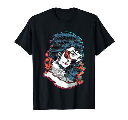 Geisha Soft Grunge Cherry Blossom T-Shirt - Streetwear Style for Adults - T-Shirt, Sweatshirt, Hoodie