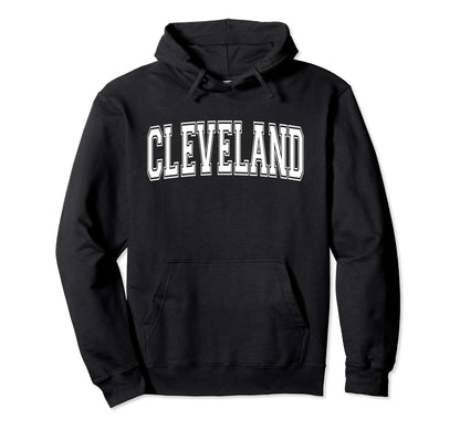 Cleveland Oh Ohio Usa Sports Varsity Hoodie - Aesthetic Graphic for Adults - T-Shirt, Sweatshirt, Hoodie