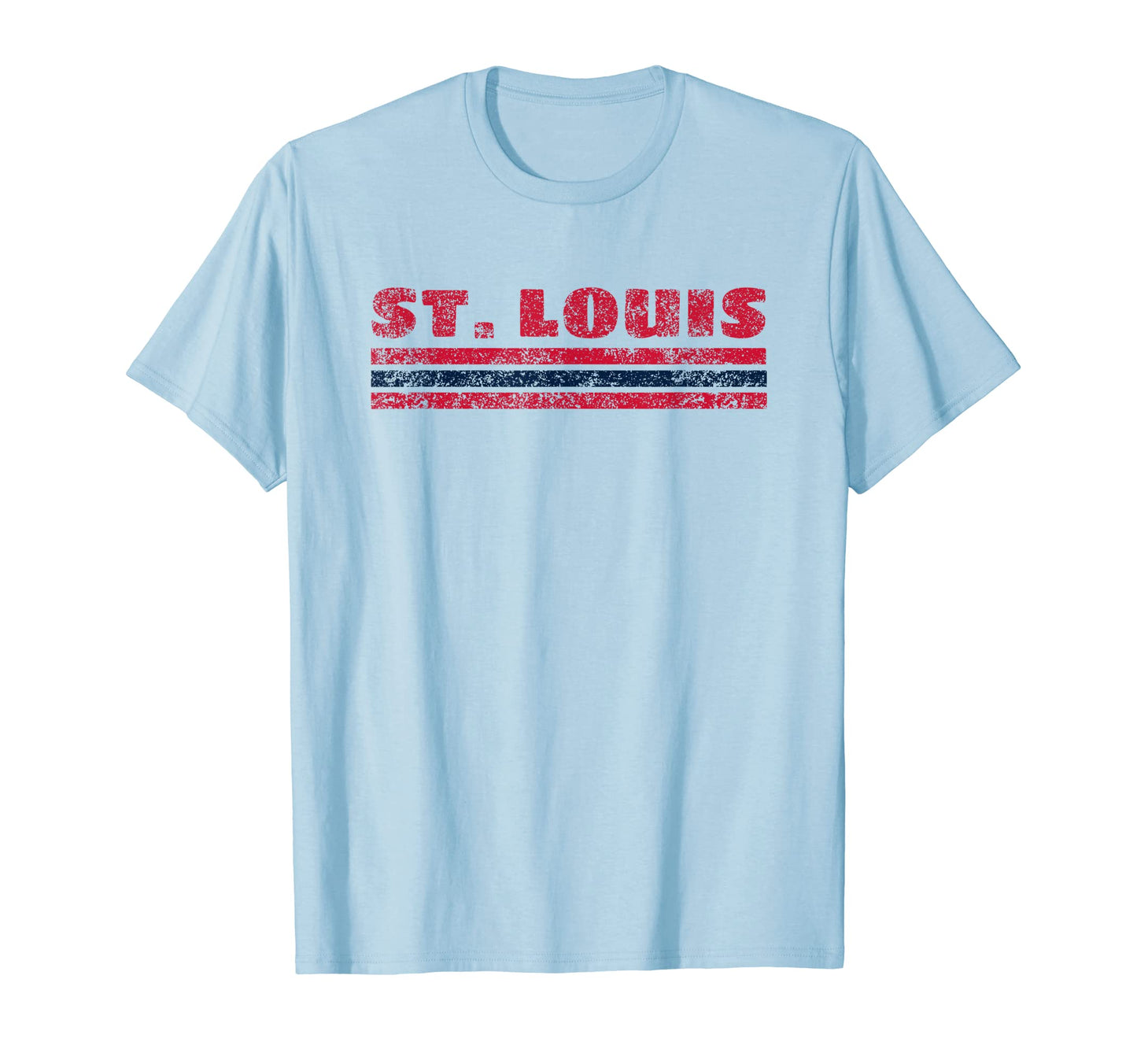 St Louis Missouri Weathered Stripe T-Shirt - Casual Everyday Wear Unisex - T-Shirt, Sweatshirt, Hoodie