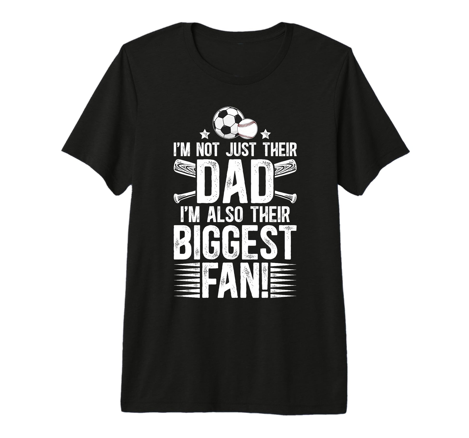 Mens Their Biggest Fan Baseball Soccer T-Shirt - Unique Graphic Men Women - T-Shirt, Sweatshirt, Hoodie