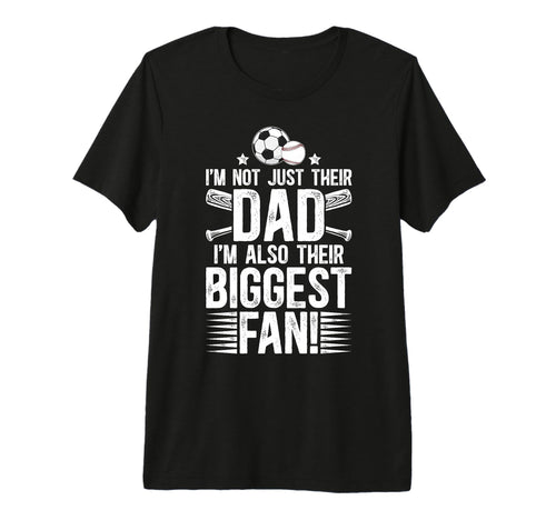 Mens Their Biggest Fan Baseball Soccer T-Shirt - Unique Graphic Men Women - T-Shirt, Sweatshirt, Hoodie