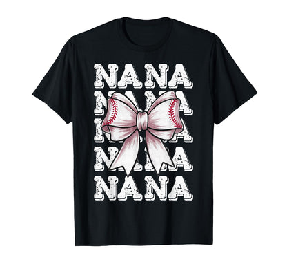 Coquette Baseball Nana Matching T-Shirt - Fun Novelty Design for Adults - T-Shirt, Sweatshirt, Hoodie