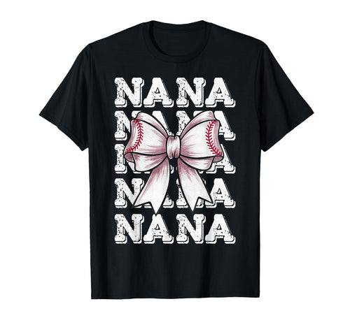 Coquette Baseball Nana Matching T-Shirt - Fun Novelty Design for Adults - T-Shirt, Sweatshirt, Hoodie