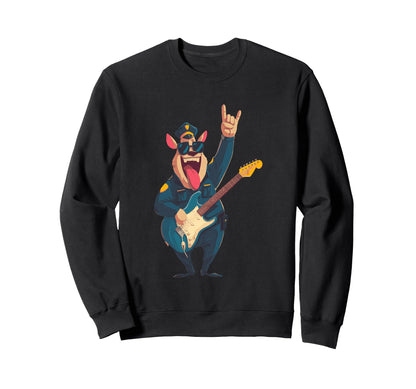 Rockstar Police Pig Cop Sunglasses Sweatshirt - Novelty Apparel Unisex - T-Shirt, Sweatshirt, Hoodie