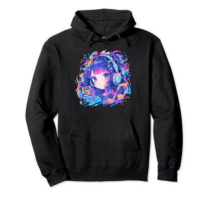 Kawaii Anime Vaporwave Japanese Pop Music Hoodie - Minimalist Print Unisex - T-Shirt, Sweatshirt, Hoodie