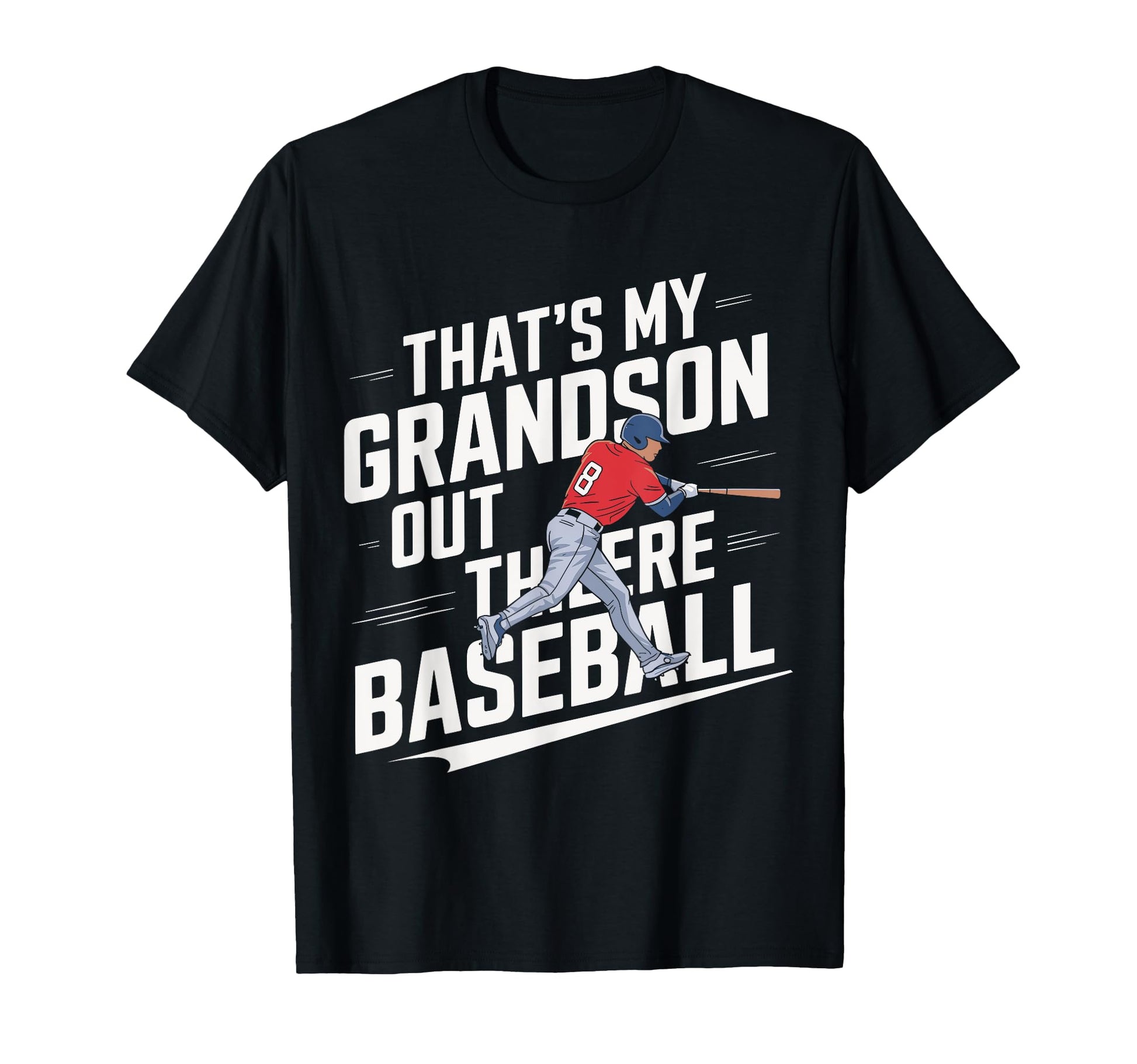 Baseball Grandpa Funny Thats My Grandson T-Shirt - Custom Art Print Unisex - T-Shirt, Sweatshirt, Hoodie