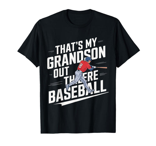 Baseball Grandpa Funny Thats My Grandson T-Shirt - Custom Art Print Unisex - T-Shirt, Sweatshirt, Hoodie