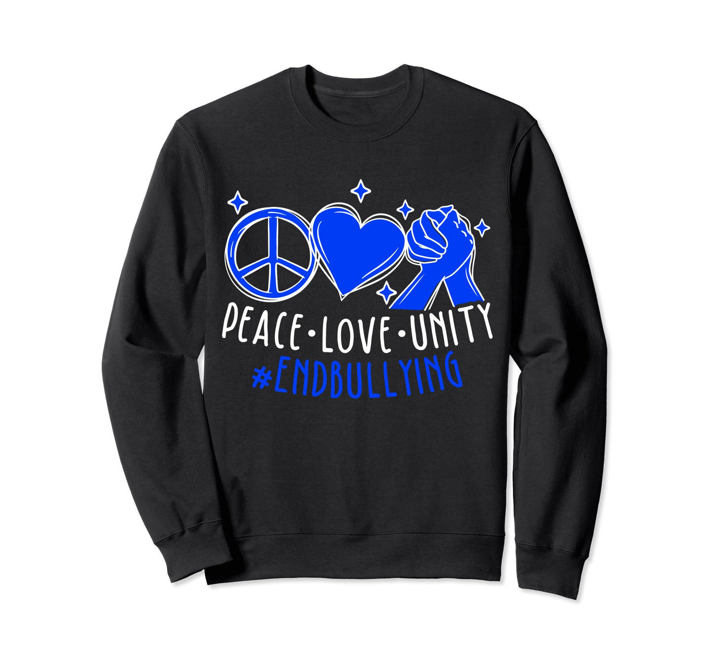 Peace Love Unity Friends Spread Love Sweatshirt - Unique Graphic Men Women - T-Shirt, Sweatshirt, Hoodie