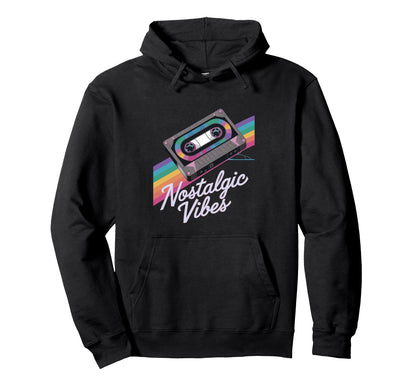 Cassette Tape Nostalgic Vibes 80S Hoodie - Trendy Graphic Men Women - T-Shirt, Sweatshirt, Hoodie