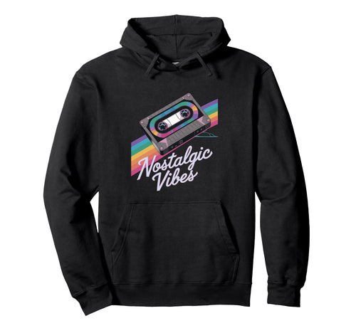 Cassette Tape Nostalgic Vibes 80S Hoodie - Trendy Graphic Men Women - T-Shirt, Sweatshirt, Hoodie