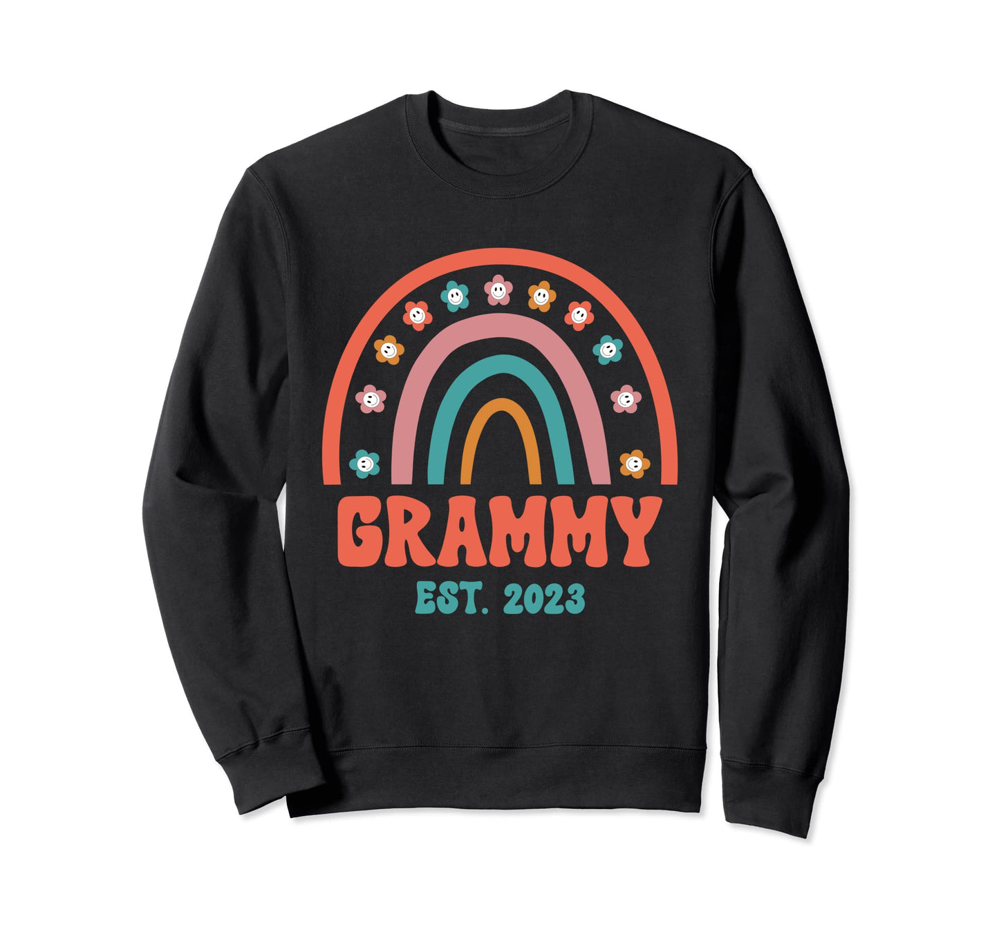Grammy Groovy Grandma Est Sweatshirt - Casual Everyday Wear for Adults - T-Shirt, Sweatshirt, Hoodie