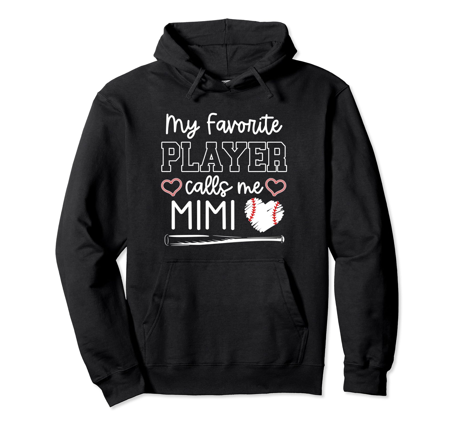 Baseball Grandma My Favorite Player Hoodie - Trendy Graphic for Adults - T-Shirt, Sweatshirt, Hoodie