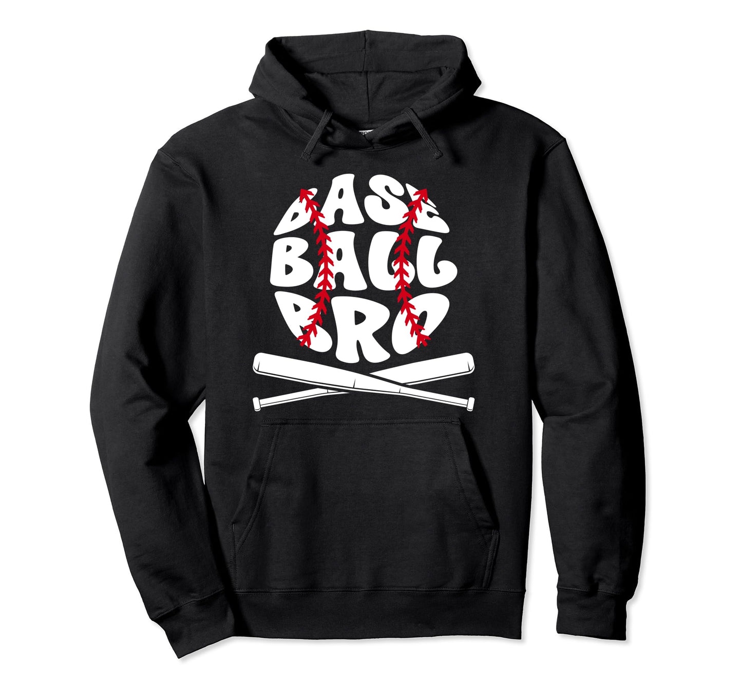 Baseball Bro Proud Baseball Brother Hoodie - Custom Art Print for Adults - T-Shirt, Sweatshirt, Hoodie