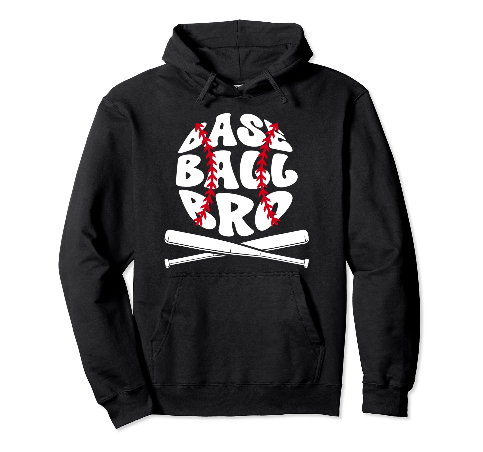 Baseball Bro Proud Baseball Brother Hoodie - Custom Art Print for Adults - T-Shirt, Sweatshirt, Hoodie