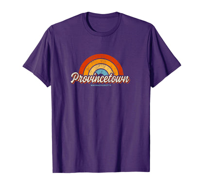 Provincetown Massachusetts Ma Rainbow T-Shirt - Unique Graphic Men Women - T-Shirt, Sweatshirt, Hoodie