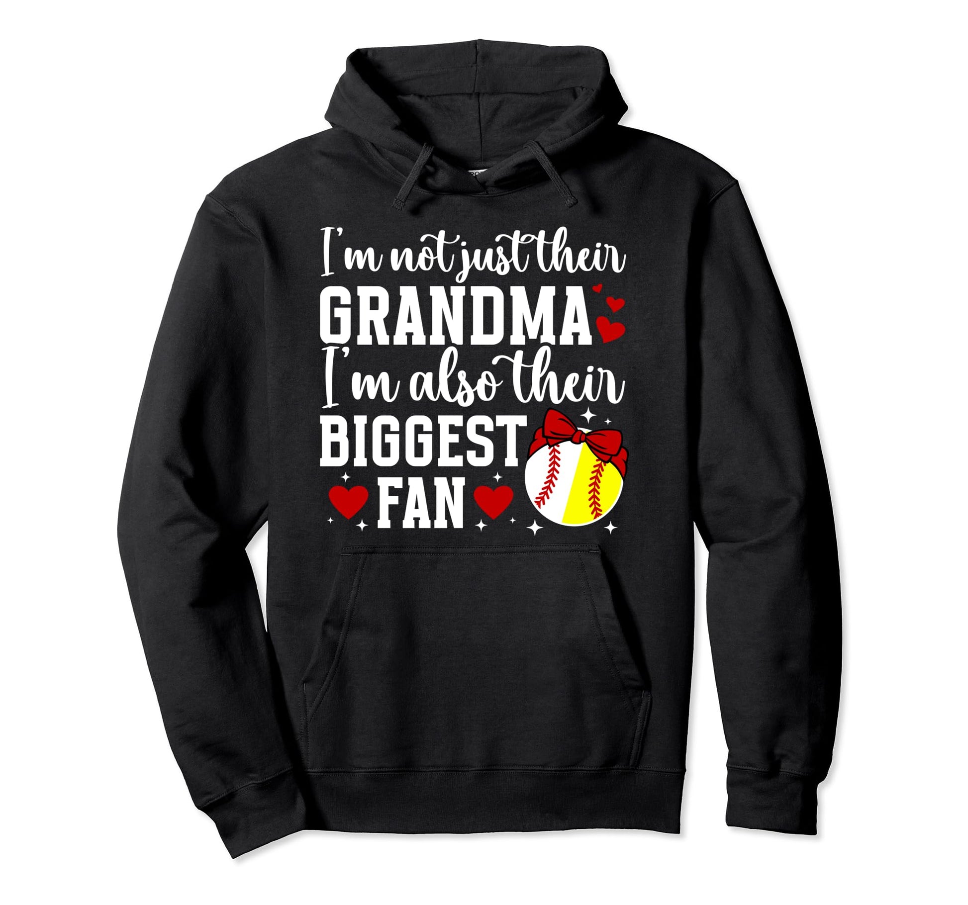 Their Biggest Fan Softball Baseball Hoodie - Unique Graphic Men Women - T-Shirt, Sweatshirt, Hoodie