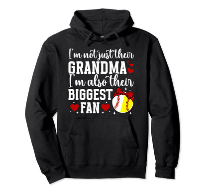 Their Biggest Fan Softball Baseball Hoodie - Unique Graphic Men Women - T-Shirt, Sweatshirt, Hoodie