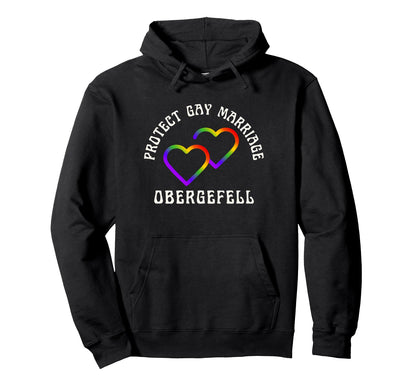 Protect Gay Marriage Lgbtq Rainbow Hoodie - Novelty Apparel for Adults - T-Shirt, Sweatshirt, Hoodie