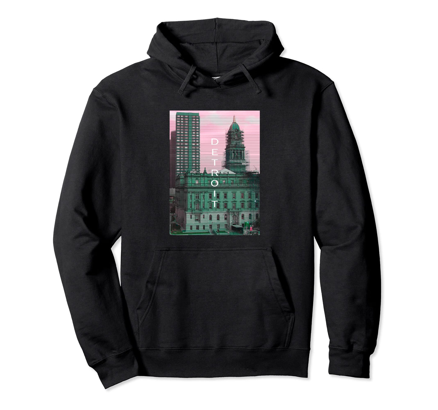 Michigan Vaporwave Aesthetic Souvenir Mi Hoodie - Graphic Print for Adults - T-Shirt, Sweatshirt, Hoodie