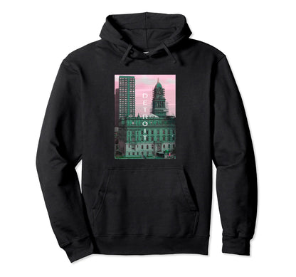 Michigan Vaporwave Aesthetic Souvenir Mi Hoodie - Graphic Print for Adults - T-Shirt, Sweatshirt, Hoodie