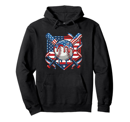 Baseball Drip Ice Cream Drip Baseball 4Th Hoodie - Streetwear Style Unisex - T-Shirt, Sweatshirt, Hoodie