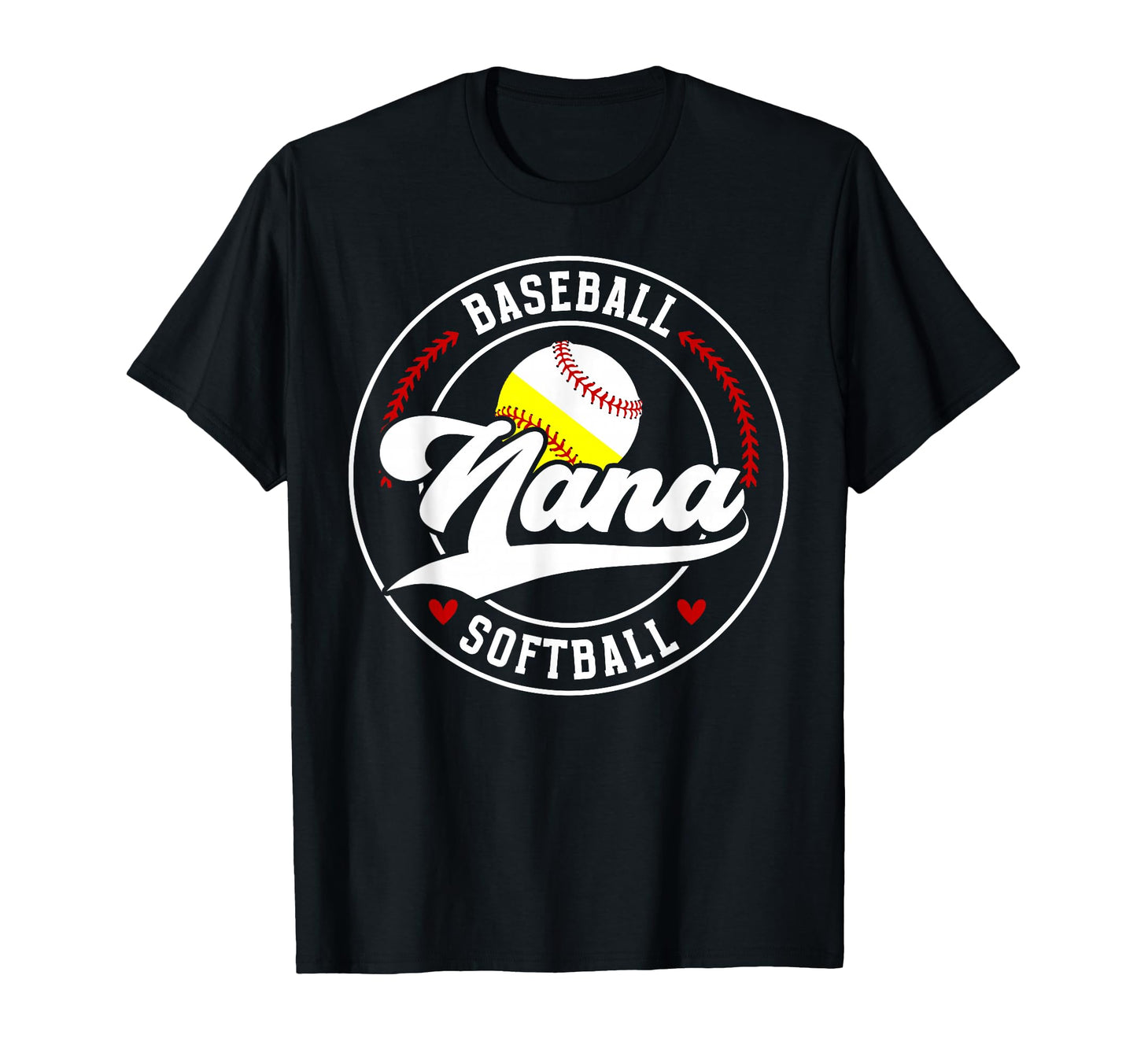 Baseball Softball Nana Softball Baseball T-Shirt - Minimalist Print Unisex - T-Shirt, Sweatshirt, Hoodie