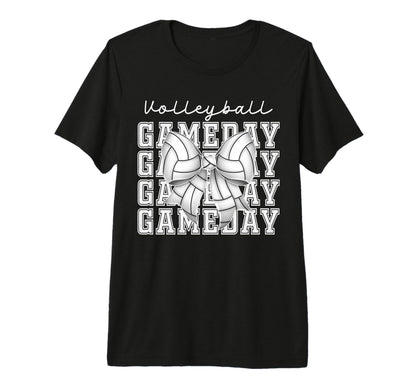 Volleyball Coquette Bow Game Day Cheer T-Shirt - Unique Graphic Men Women - T-Shirt, Sweatshirt, Hoodie