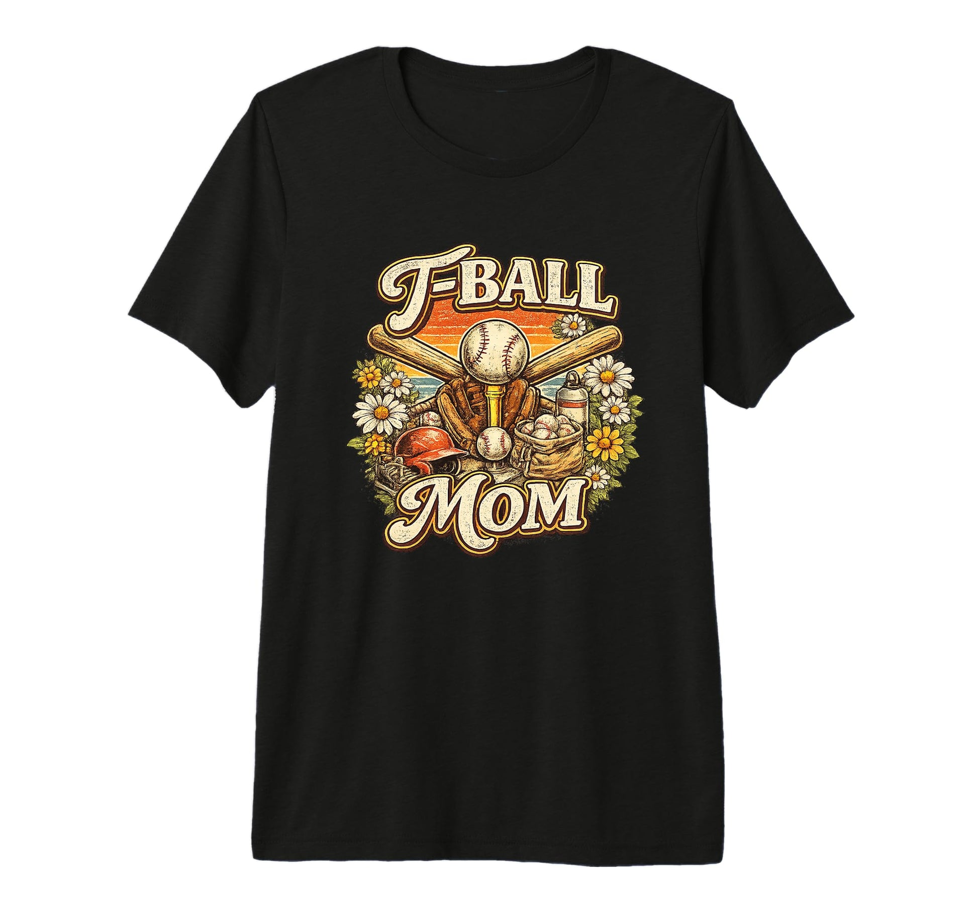 T Ball Mom Tball Mom Gift Baseball T-Shirt - Minimalist Print Men Women - T-Shirt, Sweatshirt, Hoodie