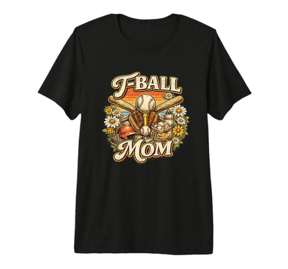 T Ball Mom Tball Mom Gift Baseball T-Shirt - Minimalist Print Men Women - T-Shirt, Sweatshirt, Hoodie