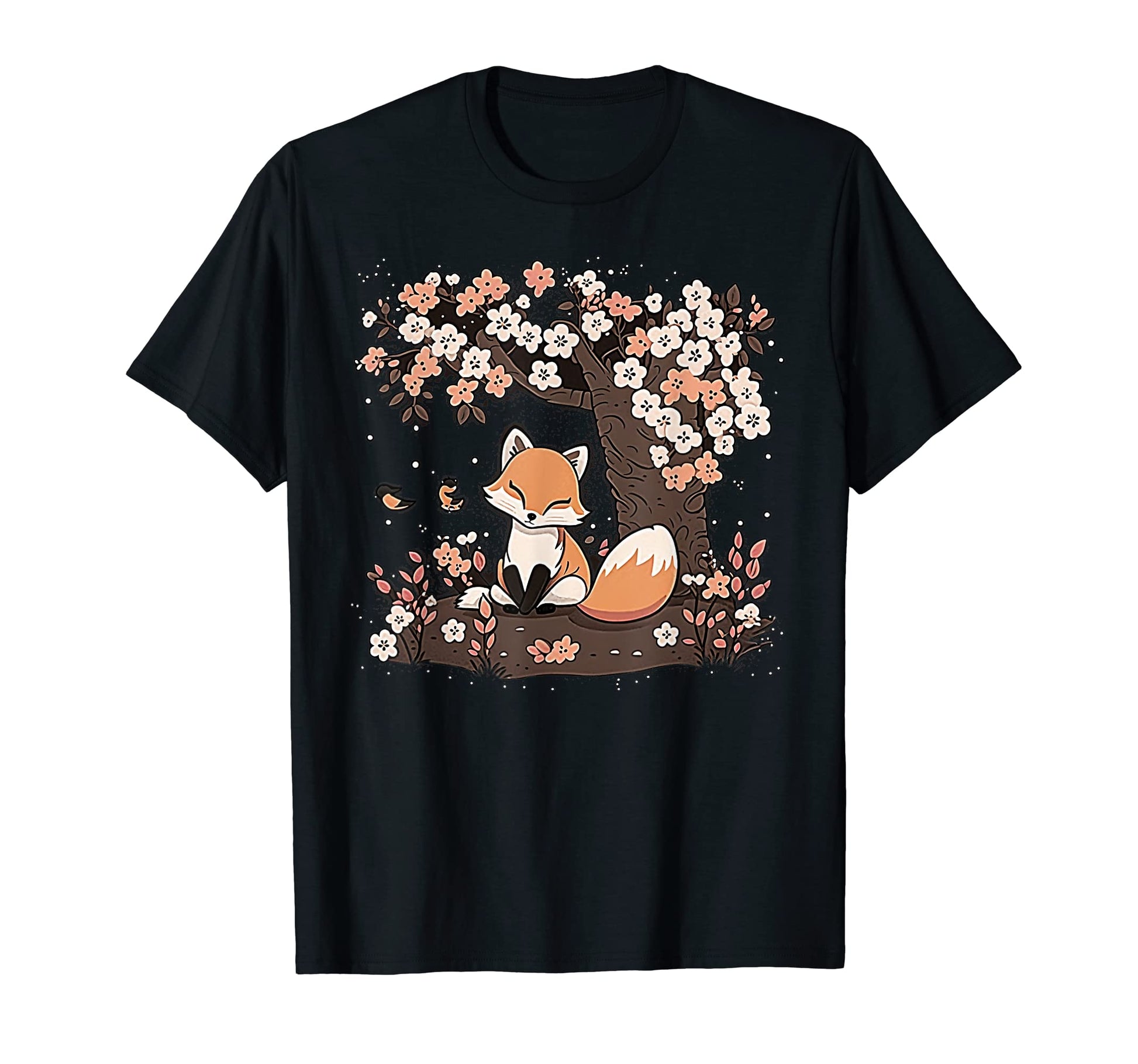 Japanese Aesthetic Fox Vaporwave Cherry T-Shirt - Aesthetic Graphic Unisex - T-Shirt, Sweatshirt, Hoodie