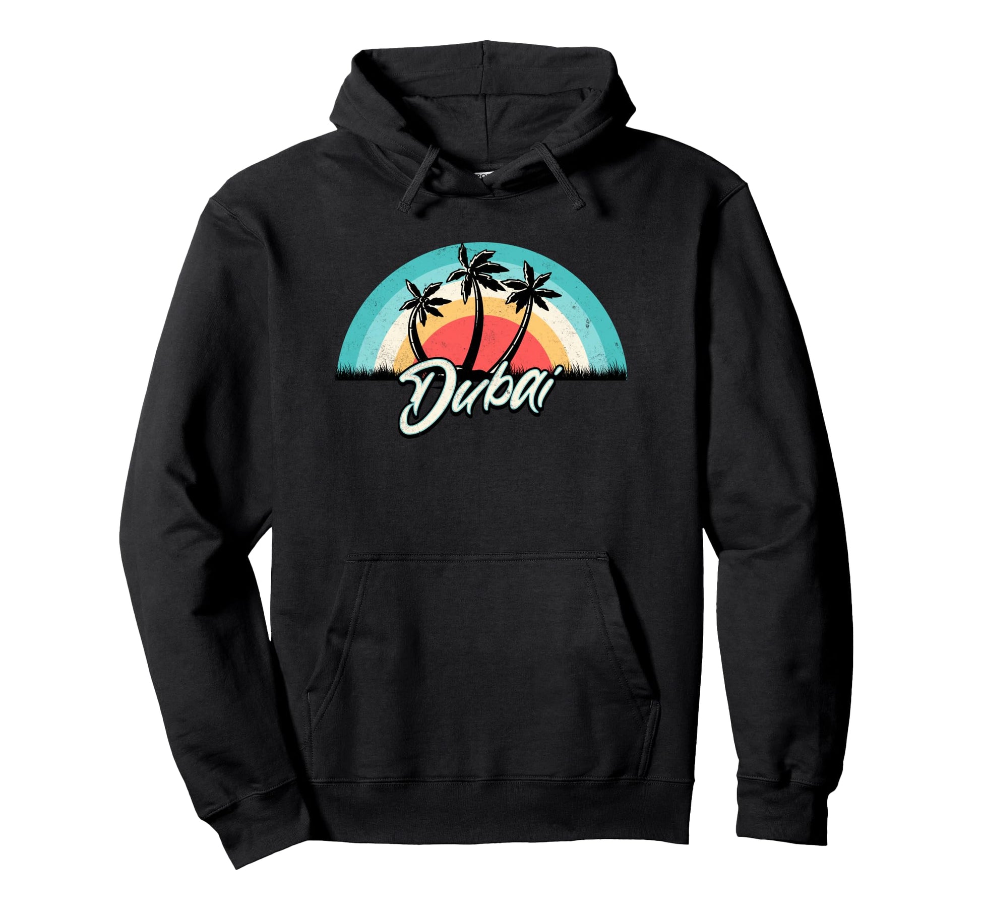 Matching Family Vacation Sunset Dubai Hoodie - Graphic Print Men Women - T-Shirt, Sweatshirt, Hoodie