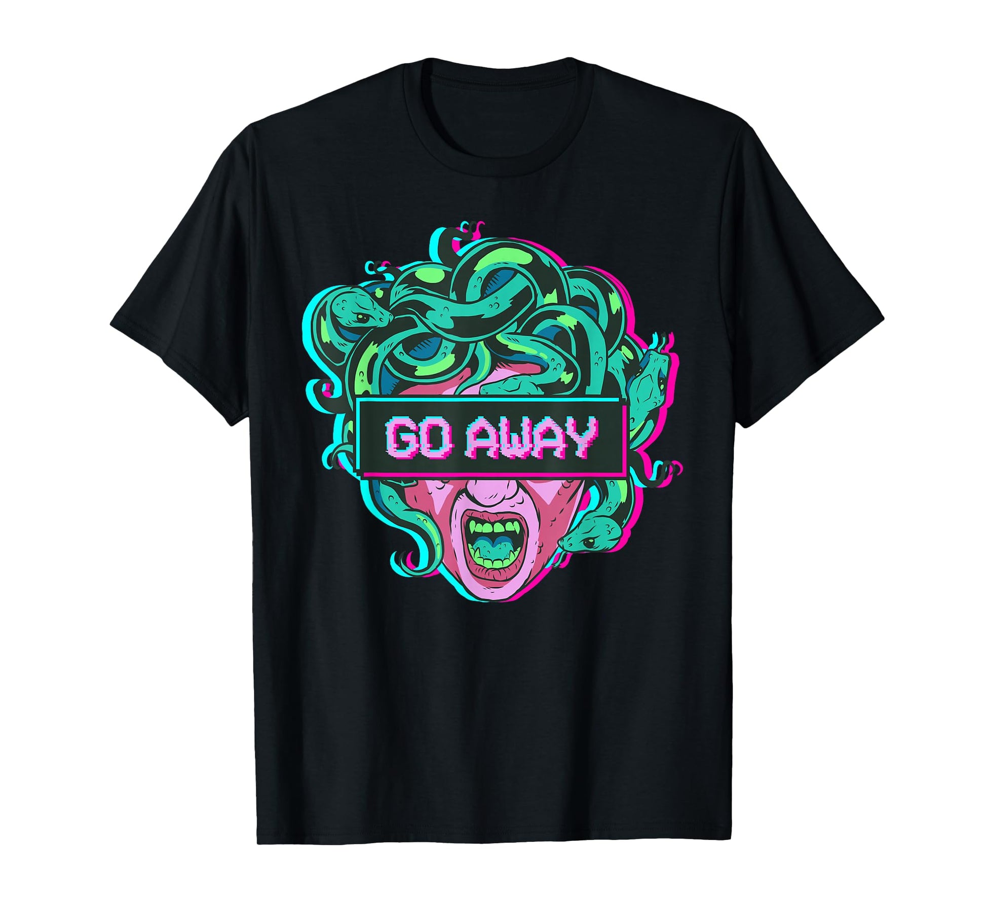 Aesthetic Medusa Snake Head Gorgon T-Shirt - Custom Art Print for Adults - T-Shirt, Sweatshirt, Hoodie
