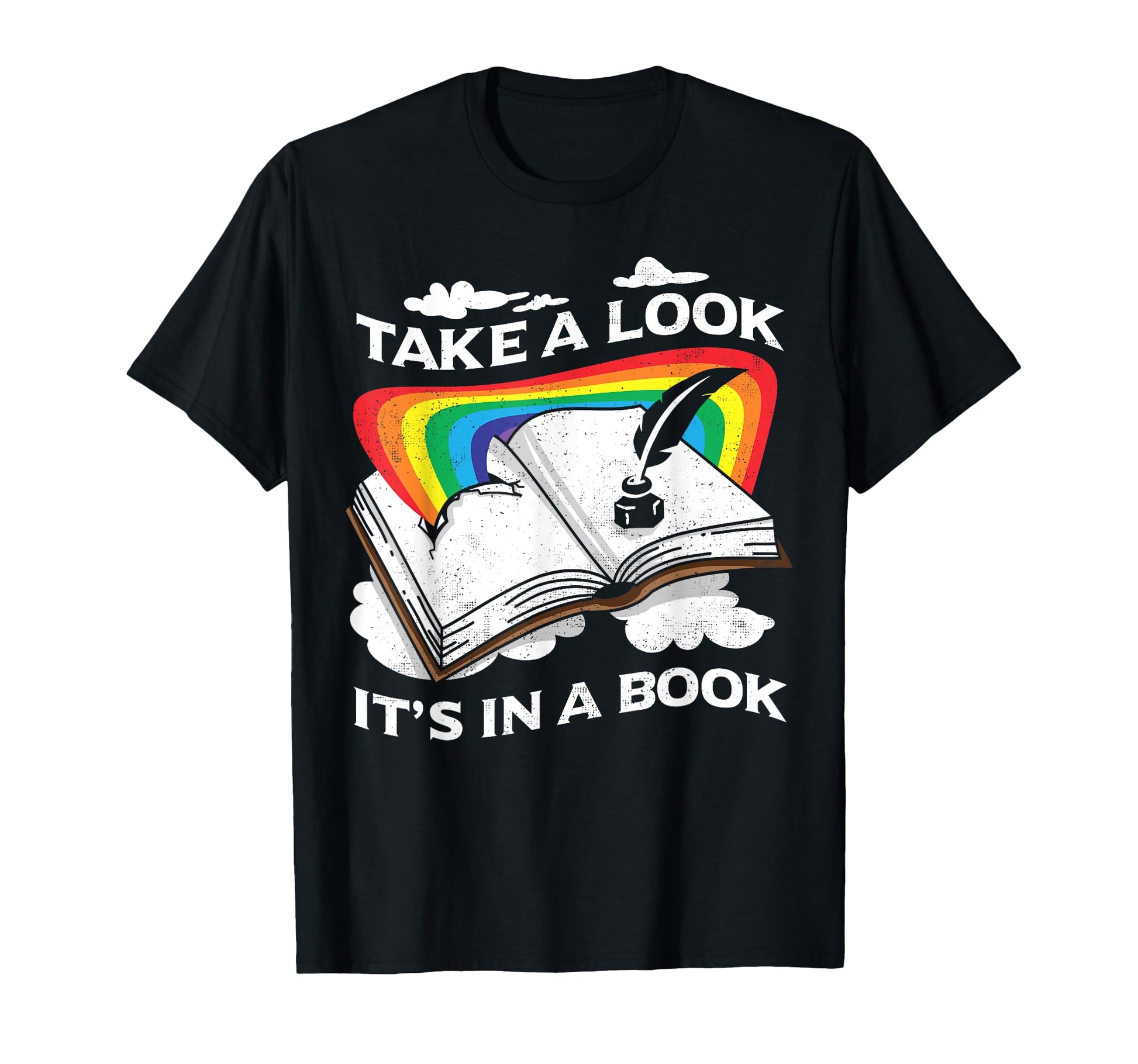 Love Reading Love Rainbows Gift T-Shirt - Casual Everyday Wear Unisex - T-Shirt, Sweatshirt, Hoodie
