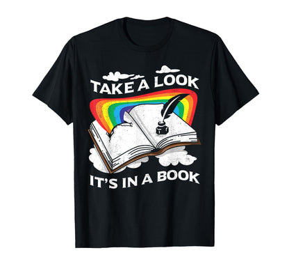 Love Reading Love Rainbows Gift T-Shirt - Casual Everyday Wear Unisex - T-Shirt, Sweatshirt, Hoodie
