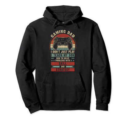 Gaming Dad Father Son Fathers Day Hoodie - Novelty Apparel for Adults - T-Shirt, Sweatshirt, Hoodie