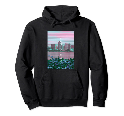 California Vaporwave Aesthetic Hoodie - Casual Everyday Wear Men Women - T-Shirt, Sweatshirt, Hoodie