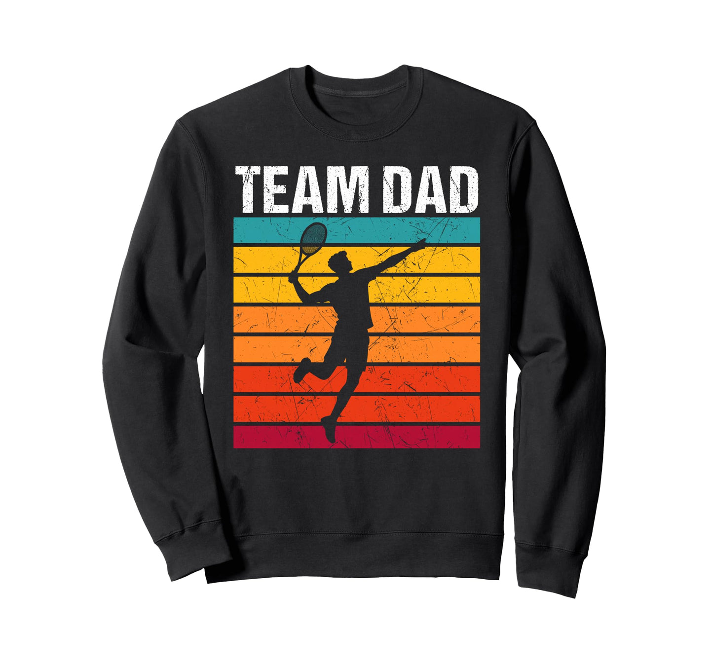 Tennis Dad Proud Game Day Sports Sweatshirt - Trendy Graphic for Adults - T-Shirt, Sweatshirt, Hoodie