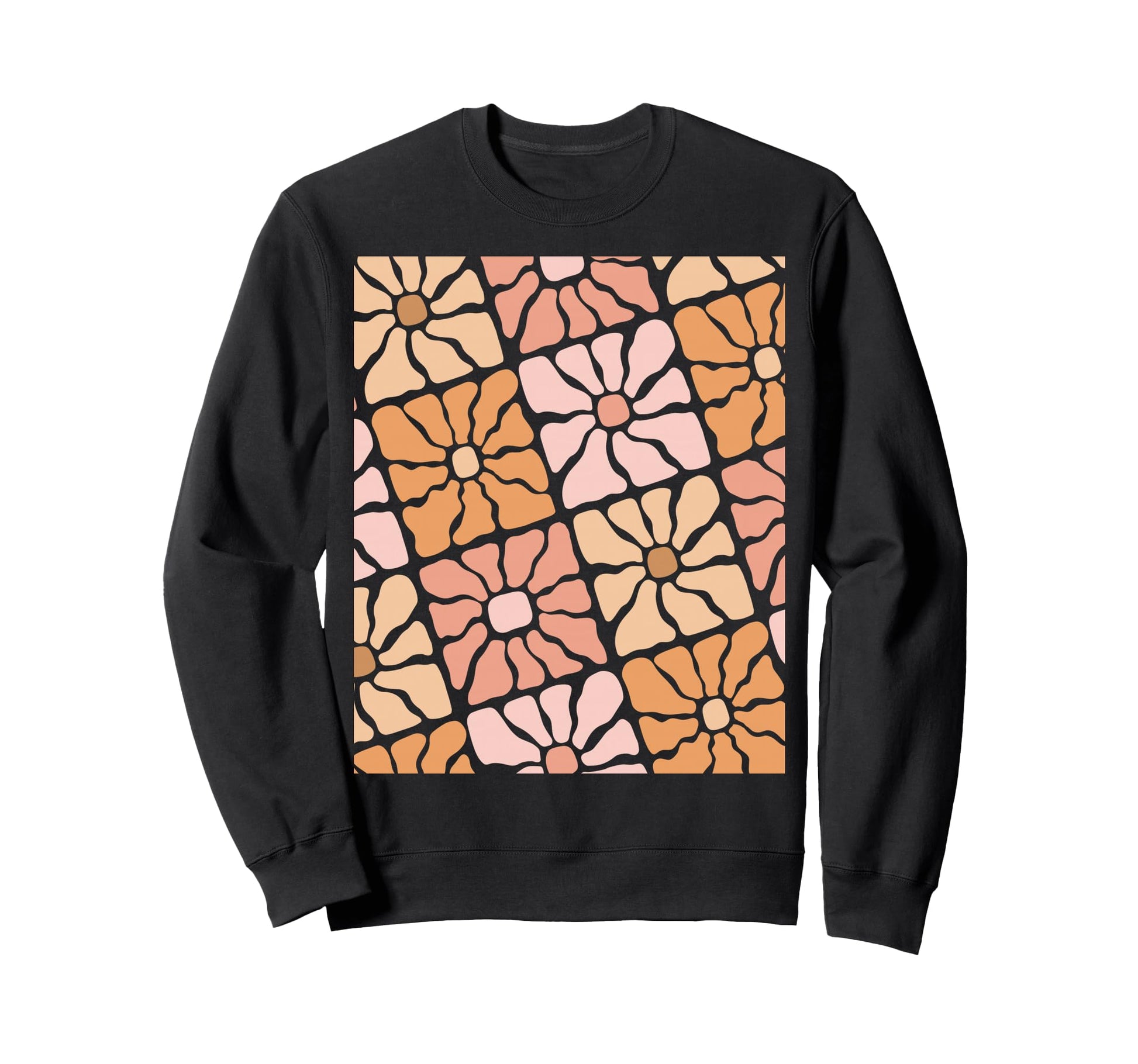 Floral Boho Daisy Matisse Flower Sweatshirt - Novelty Apparel for Adults - T-Shirt, Sweatshirt, Hoodie