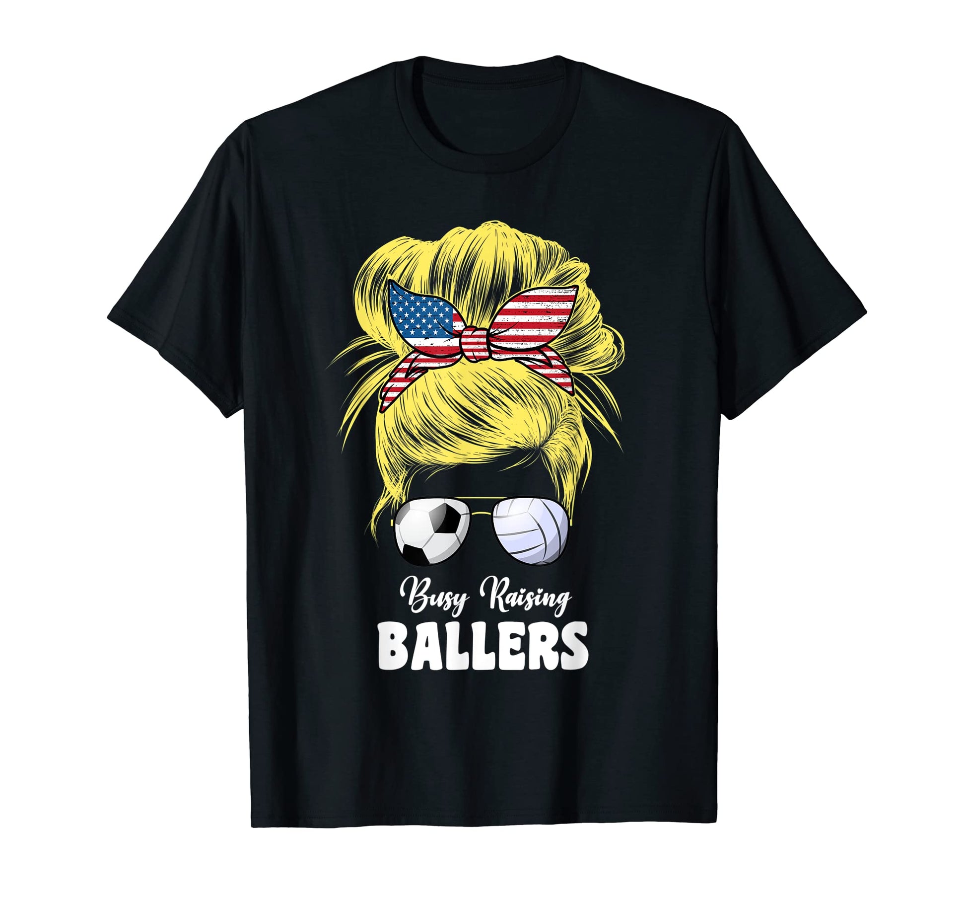 Busy Raising Ballers Volleyball And T-Shirt - Minimalist Print Men Women - T-Shirt, Sweatshirt, Hoodie
