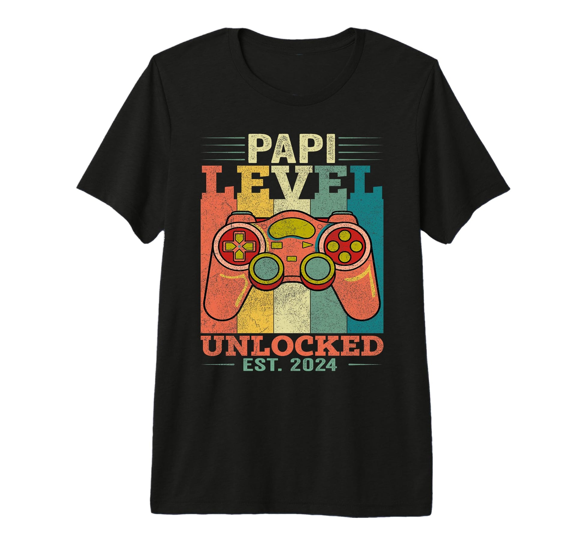 Mens Dad Level Unlocked Gaming Gamer T-Shirt - Novelty Apparel for Adults - T-Shirt, Sweatshirt, Hoodie