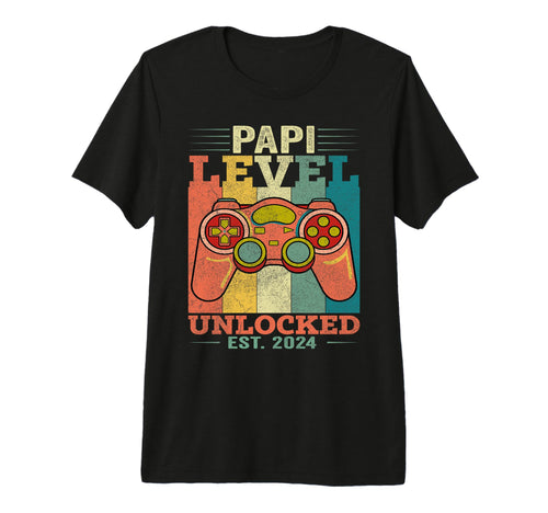 Mens Dad Level Unlocked Gaming Gamer T-Shirt - Novelty Apparel for Adults - T-Shirt, Sweatshirt, Hoodie