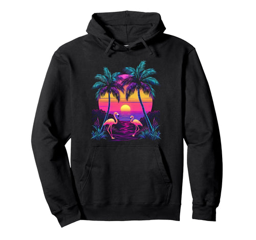 90S Vaporwave Aesthetic Palm Trees 80S Hoodie - Trendy Graphic for Adults - T-Shirt, Sweatshirt, Hoodie