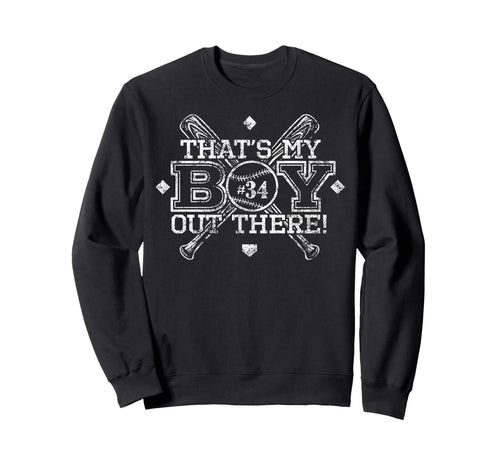 Baseball Mom Dad Thats My Proud Sweatshirt - Minimalist Print for Adults - T-Shirt, Sweatshirt, Hoodie